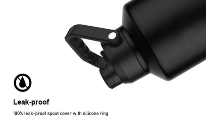 WATERSY 64/87/128oz Large Capacity Insulated Water Bottle Stainless Steel Thermal with Lift Hands Outdoor Camping Vacuum Flask
