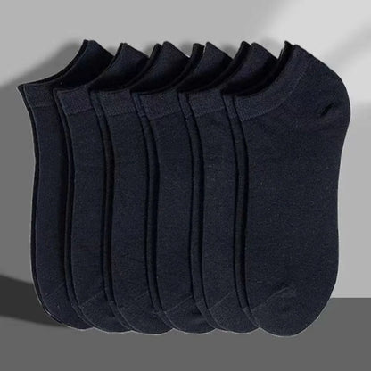 Unisex Casual Plain Color Boat Socks Thin Breathable Comfy Anti Odor Sweat-absorbing Ankle Socks For Men Women black,white,gray