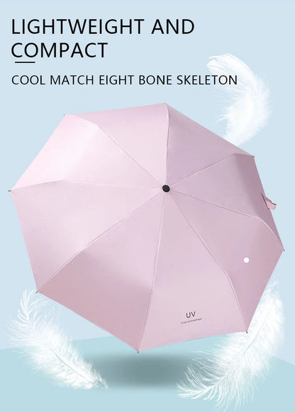 Umbrellas Sun umbrellas Cartoon rain and sunny manually folded student portable umbrellas Sunshade accessories Outdoor equipment