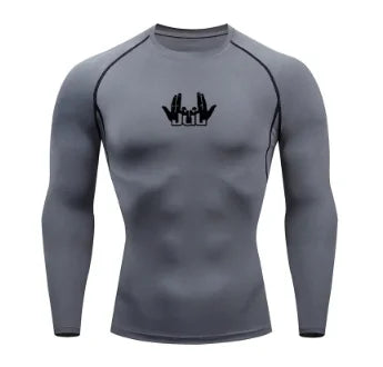 Men's Compression Shirt - Running Compression Tee | Long Sleeve Sports Shirt