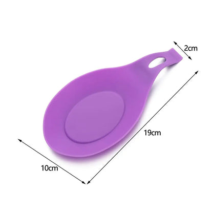 Silicone Spoon Holder | Heat Resistant Mat & Spatula Rest for Kitchen Utensils