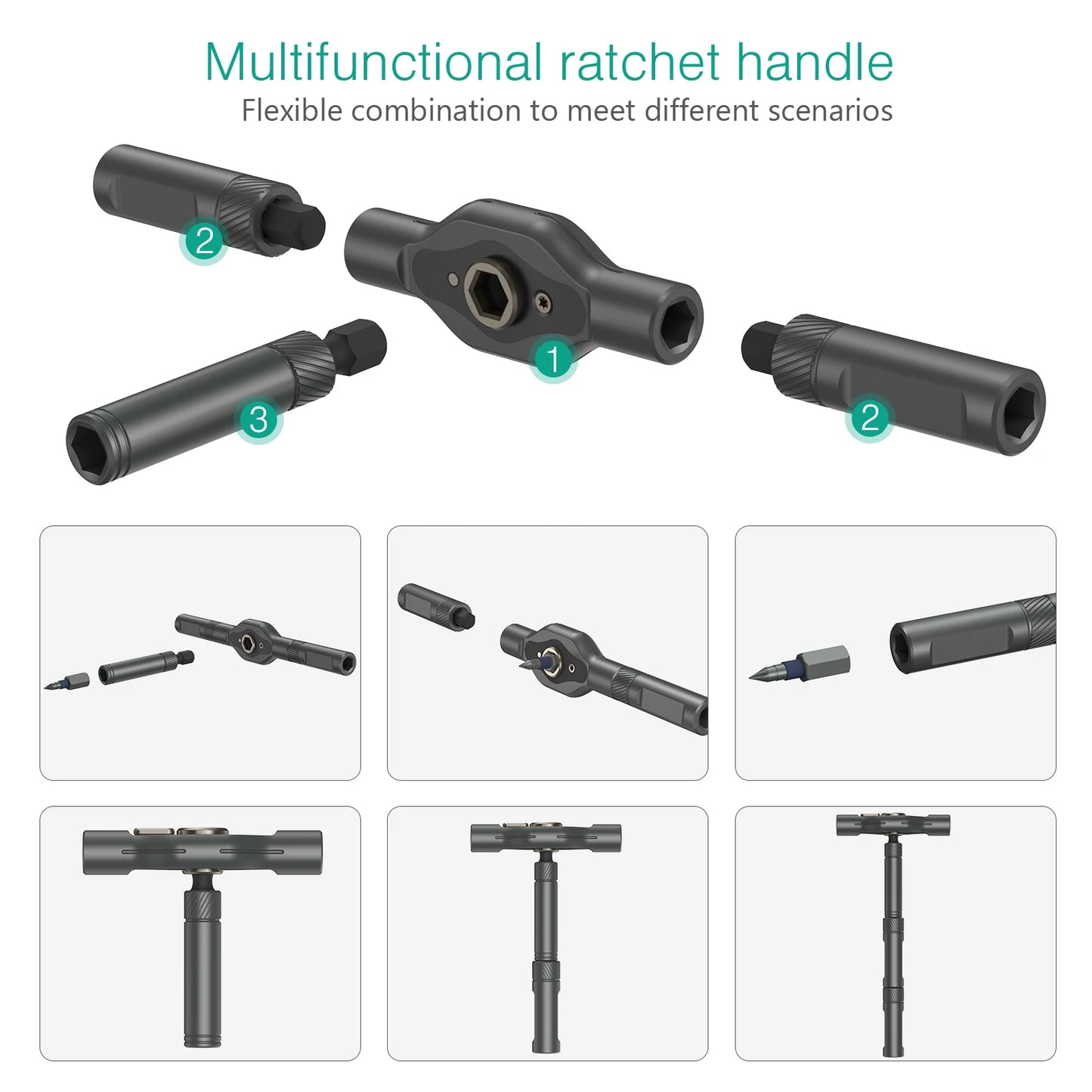 Magnetic Screwdriver Set - 42-in-1 DIY Ratchet Multi-Bit Tool for Computers - ZOOMNSTORE