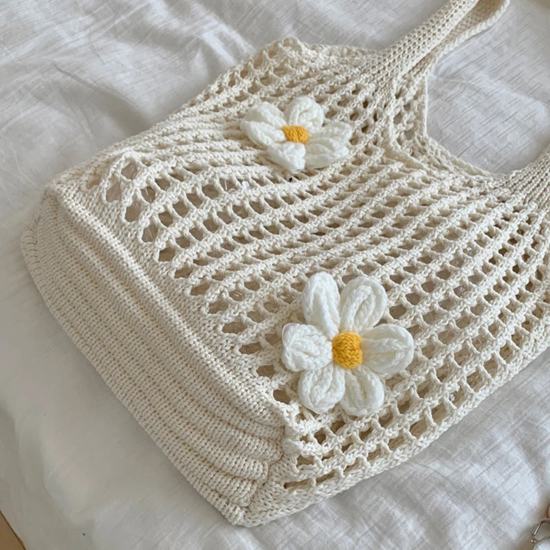Knitted Shoulder Bag – Fashion Tote With Large Capacity | Lightweight Casual Purse