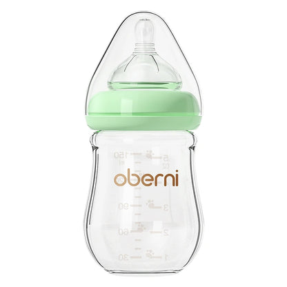 Oberni 150ml+180ml PPSU Imitated Breast Baby Milk Bottle set Anti bloating 0-6 Newborn Baby Bottle With Resistant to Falling