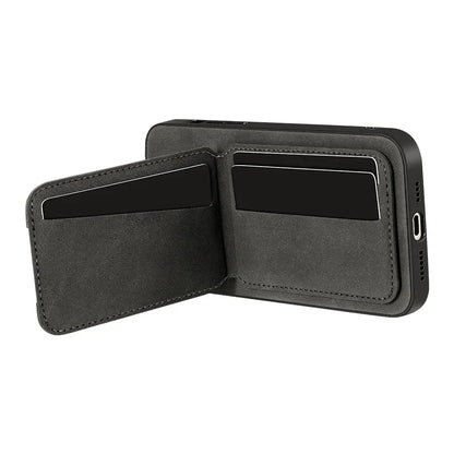 Luxury leather card holder phone case For iPhone 17 16E 16 17 15 14 13 11 Pro max wallet card bag leather shockproof back cover