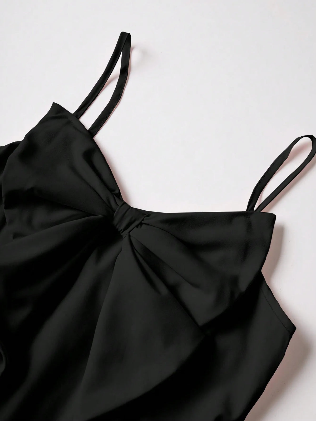 Women's Ruffle Suspender Dress – Three-Layer Bow Strap Dress