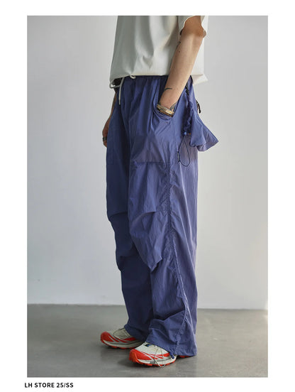 Lightweight Quick Dry Outdoor Work Trousers For Men Women Summer Casual Loose Straight Leg Long Pants Mountain Hiking Bottoms