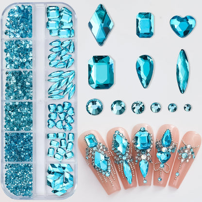 Mini Caviar Beads Nail Art Set - GoldSilver Micro Ball Charms with Magnetic Pen