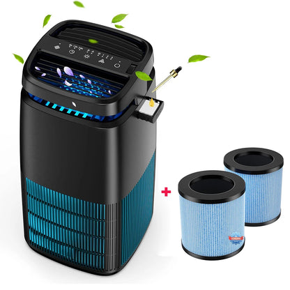 AROEVE H13 True HEPA Air Purifier - 1250ft² Essential Oil Diffuser Sleep Timer 4 Speed Adjustable Air Direction - ZOOMNSTORE