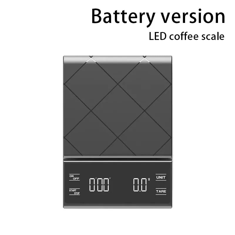 Digital Kitchen Scale - USB Charging Coffee Scale with Timer & LED Display