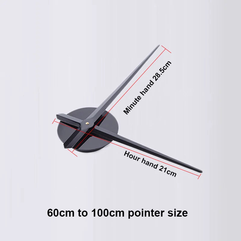 Large 3D Number Wall Clock - DIY Home Decoration for Living Room Bedroom Study Hotel