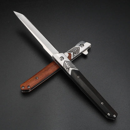 Wooden Handle Folding Fruit Knife - Sharp Camping Peeler for Fruits  Vegetables