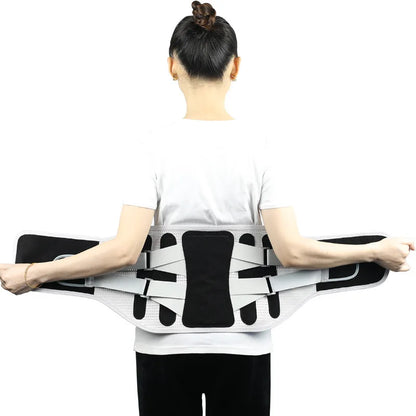 Newest Widen Steel Keel Waist Back Pain Brace Spine Support Lumbar Herniated Disc Sciatica Orthopedic Posture Corrector Belt Men