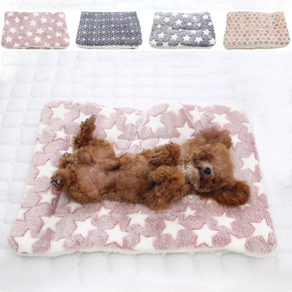 Thicken Flannel Mat Pet Cat Beds Mats Dog Bed Sleeping Mat Soft Warm Blanket Puppy Kitten Beds Pet Rug Mat for Small Medium Dogd