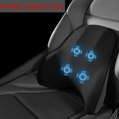 Lumbar Support Pillow - Electric Vibration Massage Cushion for Car Seat Comfort