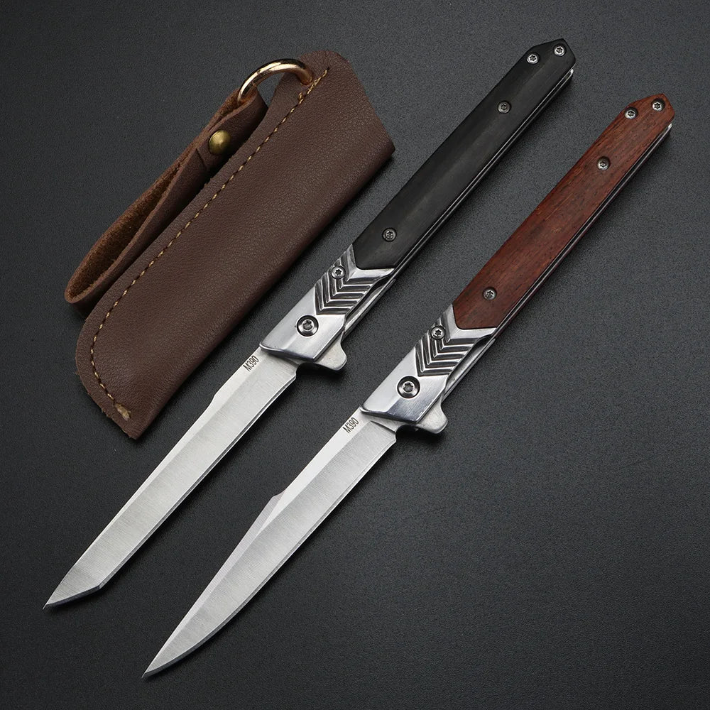 Wooden Handle Folding Fruit Knife - Sharp Camping Peeler for Fruits  Vegetables
