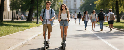 2026 New 8.5‘’ Electric Scooter Solid Tire 350W 19mph APP Smart Control 4 Speed Modes Foldable E-Scooter 16miles Max Range for Campus Commuting