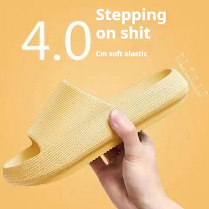 Eva's Simple Men's Slippers For Man Size 45 Poop Slippers. Wearing Soft-Soled Anti-Slip Shoes In Summer. And Women's Slippers