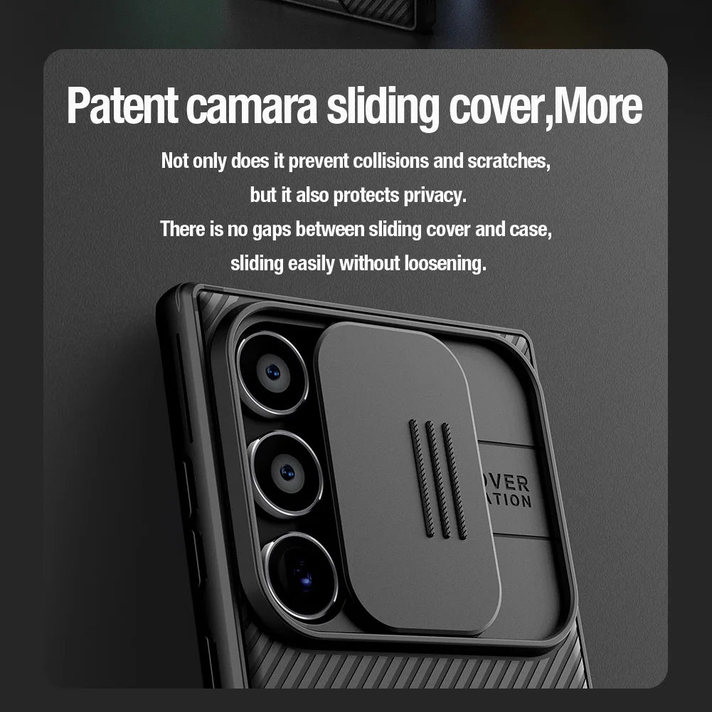 for Samsung Galaxy S26 S25 S24 S23 S22 Ultra Edge Case Nillkin CamShield Slide Camera Cover for S24 FE S23 Plus Lens Cases