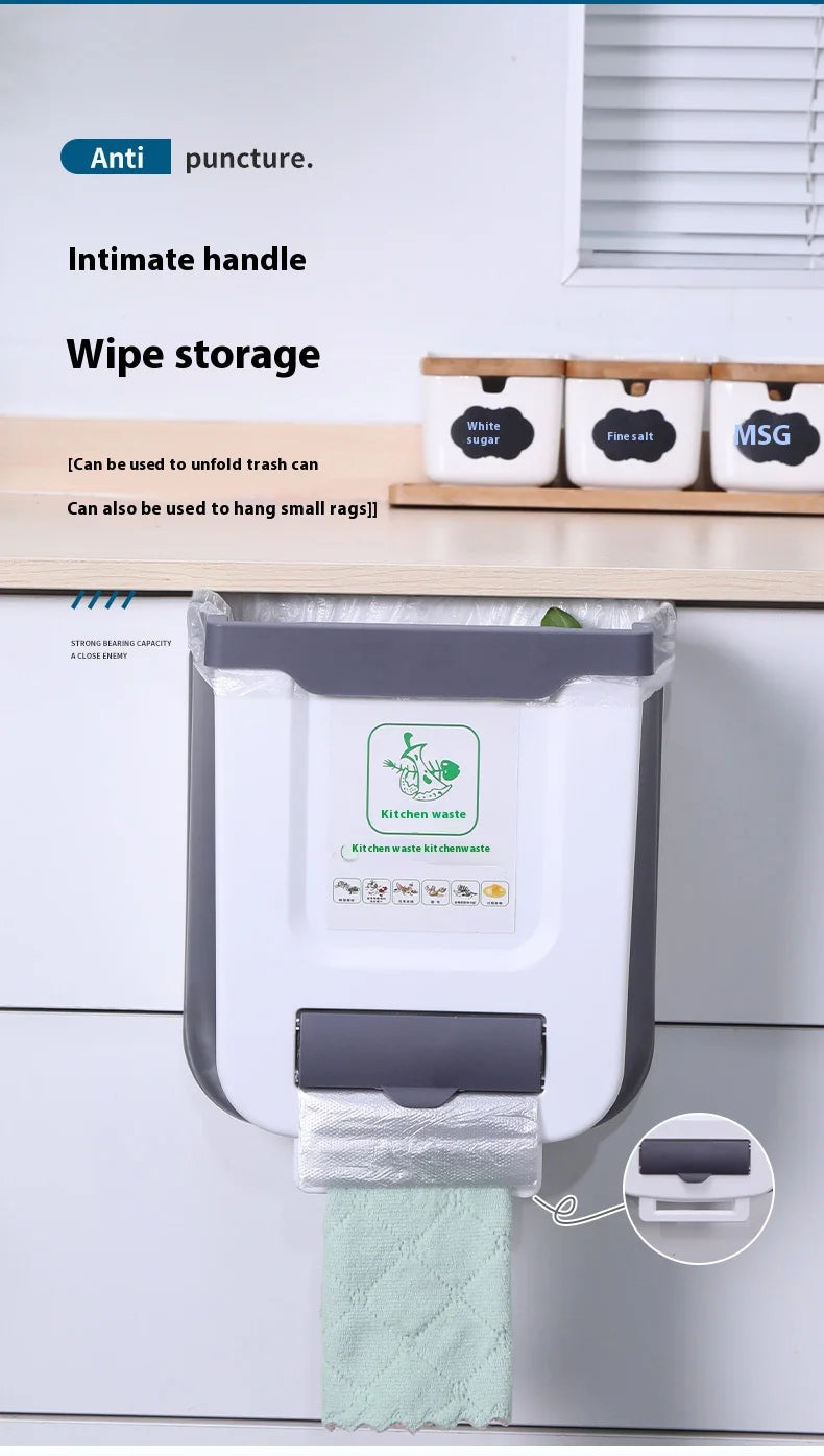 Foldable Large-Capacity Trash Can - Easy-to-Clean Camping Car Accessory