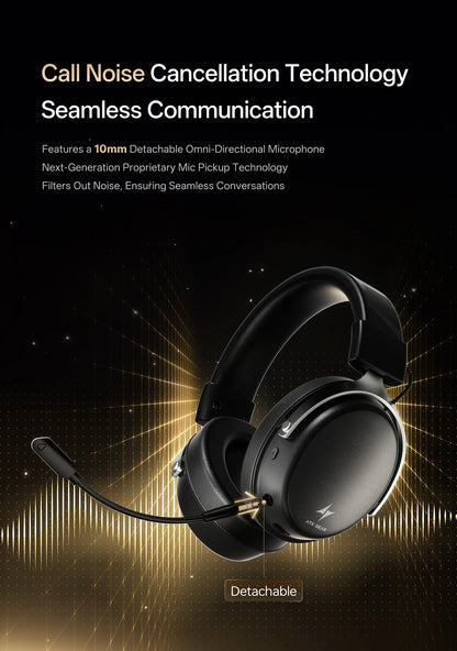 ATK N9 2.4GHz Wireless Gaming Headset with Mic for PS5 PS4 PC Mac Playstation Bluetooth Gaming headphone with Microphone