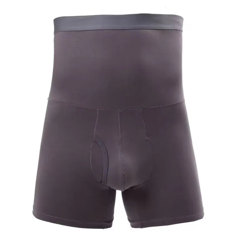 High Waist Belly Closure Men's Underwear Fleece Briefs Warm Pants Elderly Large Size Shorts Cotton Heating Boxers Male Winter