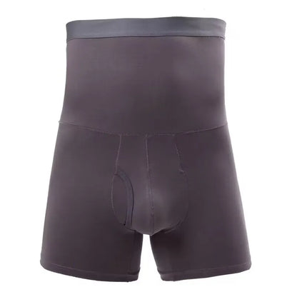 High Waist Belly Closure Men's Underwear Fleece Briefs Warm Pants Elderly Large Size Shorts Cotton Heating Boxers Male Winter