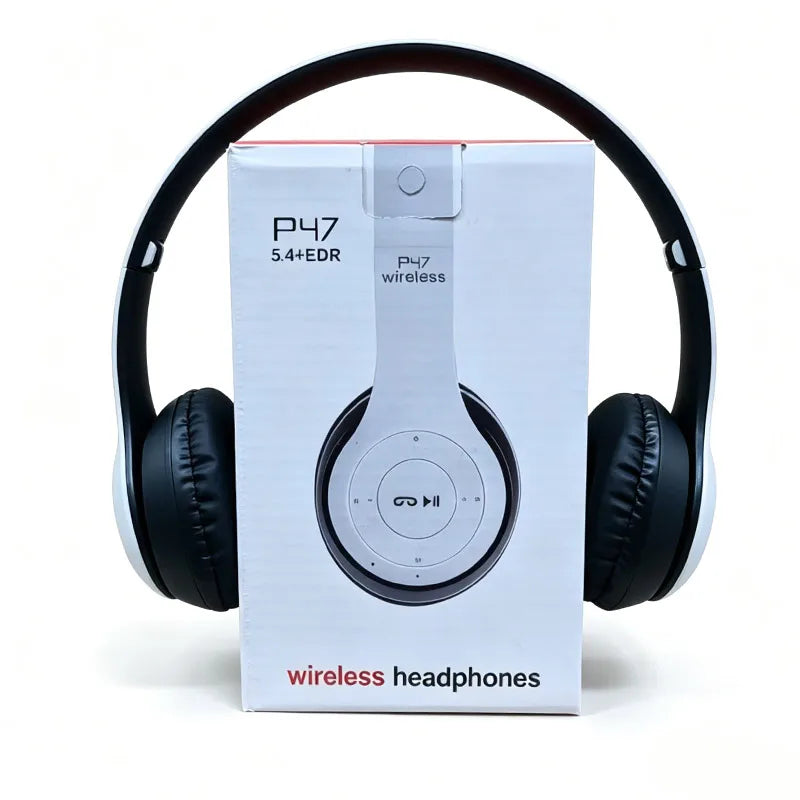 Stereo P47 Headset 5.0 Bluetooth Headset Folding Series Wireless Sports Game Headset  Foldable Wireless Bluetooth Headphone