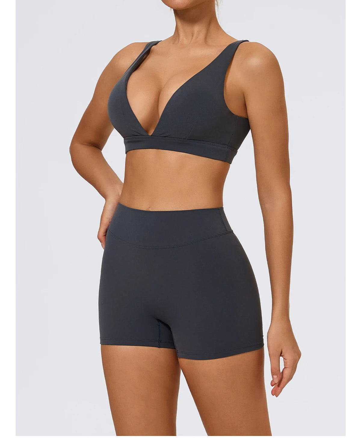 Hearuisavy Summer 2Pcs Women Sports Suit High Impact Push-Up Sports Bra Gym Yoga Tops Underwear High Waist Stretch Fitness Pants