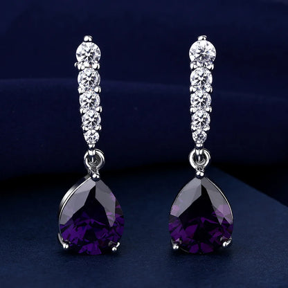 925 Sterling Silver CZ Stud Earrings - Cute Fashion Jewelry for Women and Teens