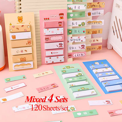 Kawaii Sticky Notes - Cute Journaling Memo Pads for To-Do Lists and Planning