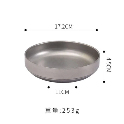 304 Stainless Steel Salad  Seasoning Bowl Set - Retro Tableware 2025
