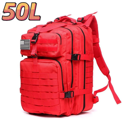 Waterproof Tactical Backpack - 30L50L Nylon Rucksack for Hiking Camping Fishing and Hunting