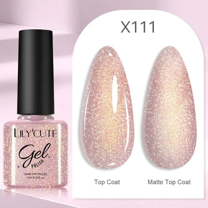 Gel Nail Polish - LILYCUTE UV Gel Varnish 7ML | Soak Off, Long Lasting Colors