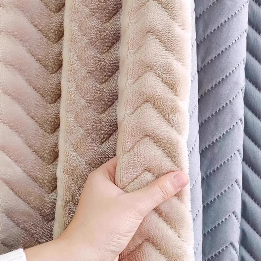 Insulating Blackout Curtains – Thermal Double Layer Windproof Panel for Winter Frost Protection