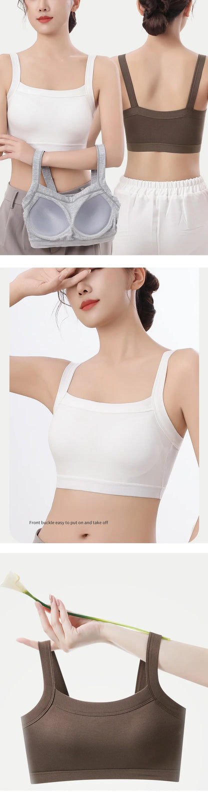 Women Sport Bra Seamless Yoga Bra Wire Free Shockproof Crop Top For Gym Workout