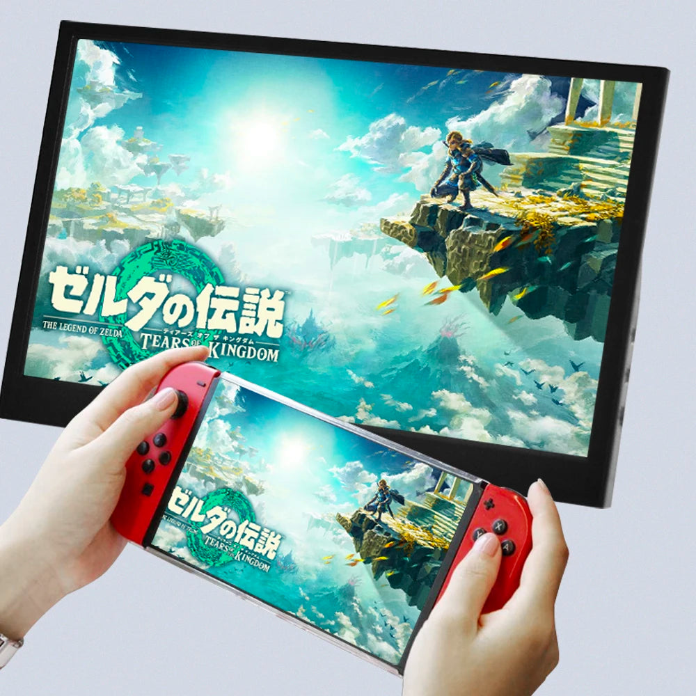 Portable Gaming Monitor 11.6 Inch TFT LCD Display - HDMI Compatible Dual Output Screen