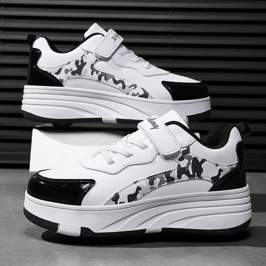 Children Roller Skates New Comfortable Four-Wheel Shoes Dual Purpose Unisex Fashion Sports Rollerblade Shoes for Kids