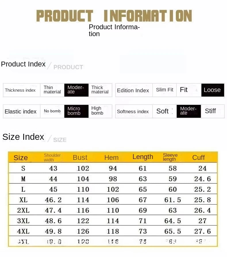 2024 Spring and Autumn Fashion Trend Solid Color Cargo Jacket Men's Casual Loose Comfortable High Quality Plus-Size Denim Coat