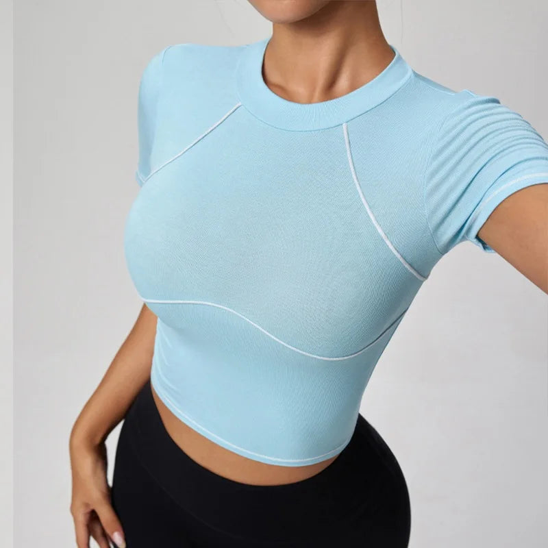 Women Yoga Shirt - Breathable Long Sleeve Blouse | Fitness Crop Top Workout Sportswear