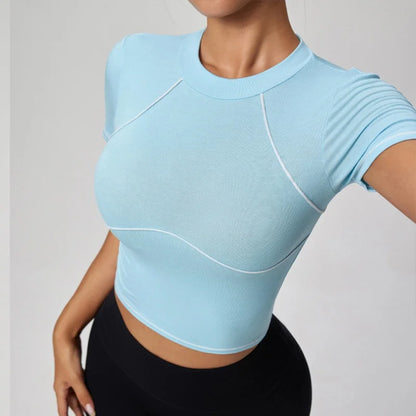 Women Yoga Shirt - Breathable Long Sleeve Blouse | Fitness Crop Top Workout Sportswear