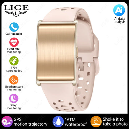 New GPS Trajectory AI Health Bracelet Heart Rate Blood Pressure HRV Monitor Call Reminder Smart Watch Sport Band Fitness Tracker