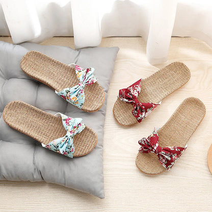 New Summer Ladies Slippers Outdoor Beach Sandals Bohemian Ethnic Style Handmade Espadrilles Platform Slippers Flip Flops Women
