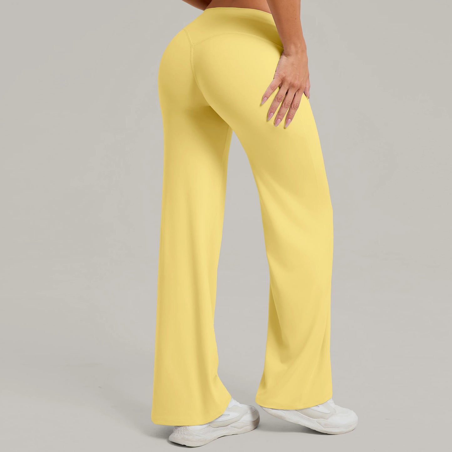 Women Yoga Pants – Soft Stretchy Fabric Full Length Leggings With Elastic Waist