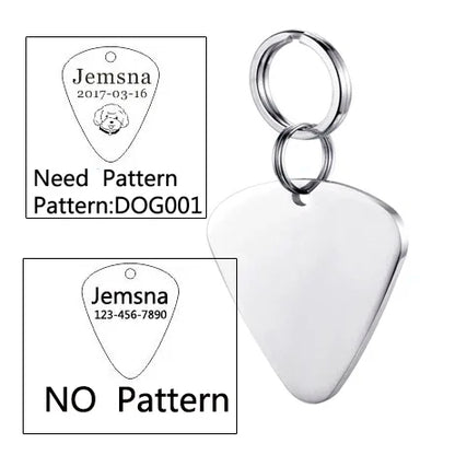 Dog ID Tag Free Engraving Name Tel Pet Collar Harness Pendant Clothes Accessories For Cat Custom Puppy Kitten Leash Pet Supplies