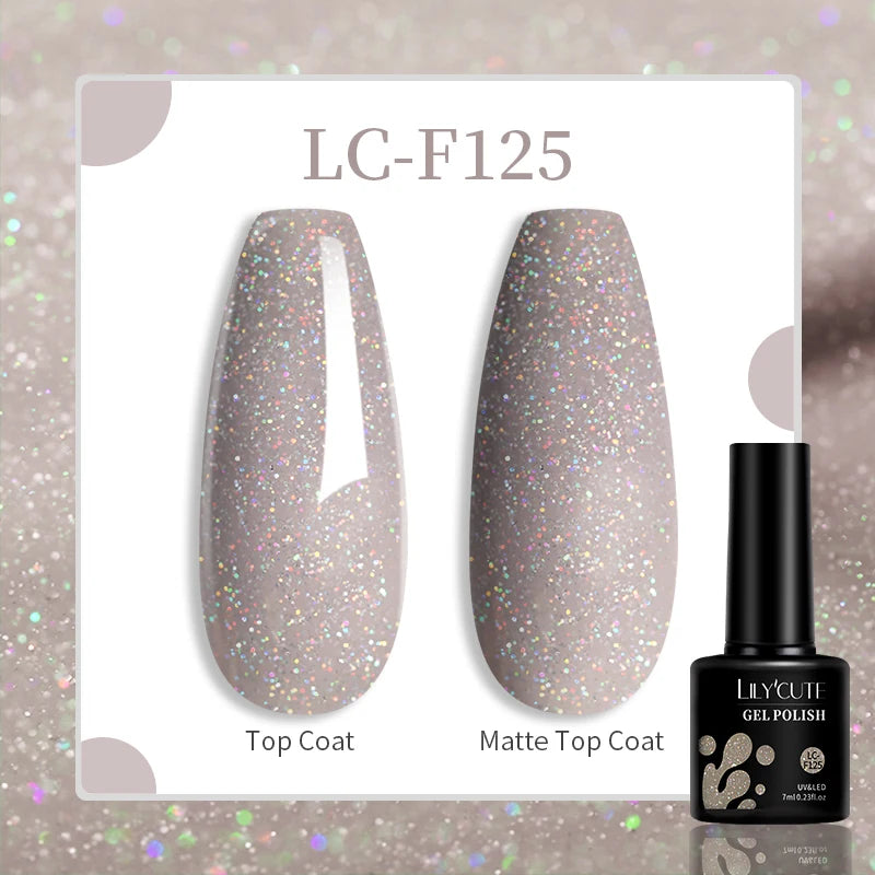 Gel Nail Polish - LILYCUTE UV Gel Varnish 7ML | Soak Off, Long Lasting Colors