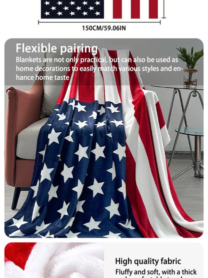 Plush Bed Blanket - Warm Throw for Sofas Cars and Travel - Machine Washable