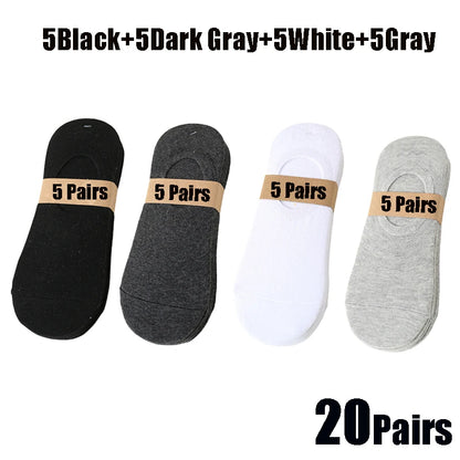 Invisible Boat Socks - Breathable No Show Socks For Men & Women, Soft Cotton Casual Plain