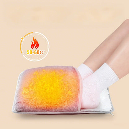 USB Portable Hand Warmer Rechargeable Plush Reusable Electric Foot Heater for Home Winter Hand Feet Abdomen Keep Warm