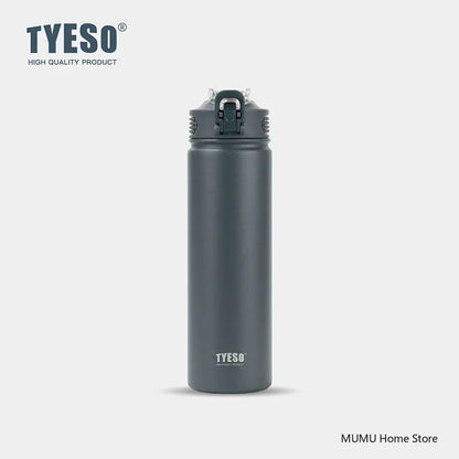 TYESO 600/750ML Stainless Steel Thermo Bottle Car Thermal Cup Sports Water Bottles Keep Cold and Hot Vacuum Flasks Insulated Cup